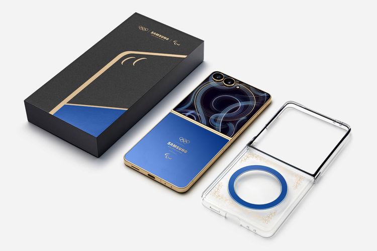 Samsung, Ponsel lipat, Samsung Bekali Atlet Olimpiade dengan Ponsel Lipat Emas Galaxy Z Flip 7 Milano Cortina 2026