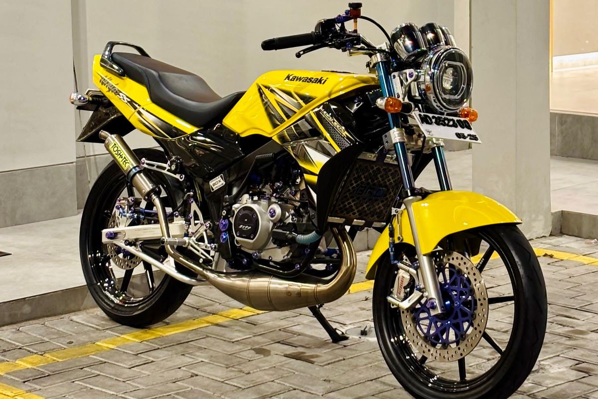 Ninja SS kuning, Ninja SS modifikasi, Ninja SS Kuning, Ninja 150 naked, ninja SS modifikasi, Modifikasi Sultan: Kawasaki Ninja SS 150 cc Ini Dijual Rp 200 Juta