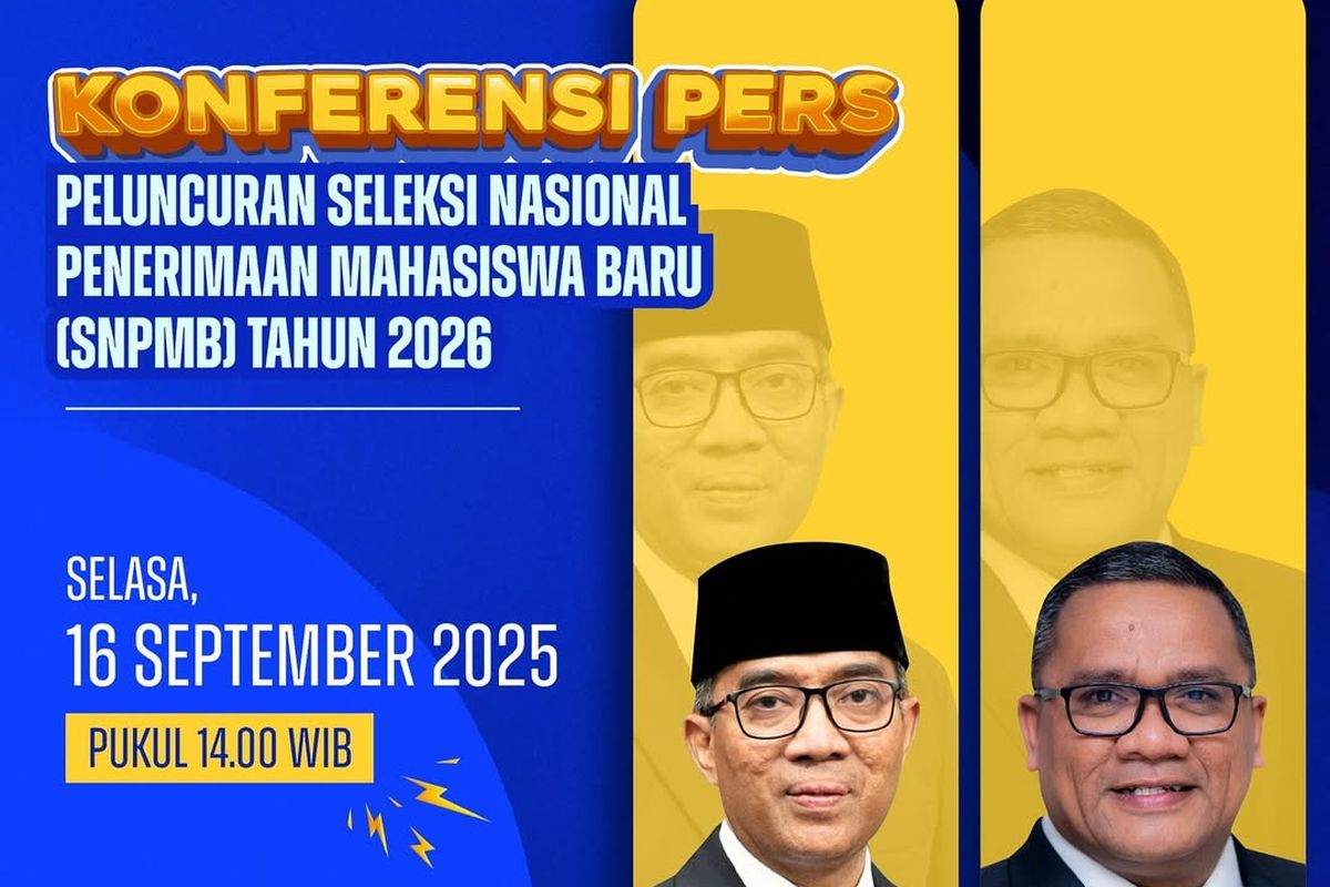 Seleksi Mahasiswa Baru, SNBP, SNBT, SNPMB 2026, pengumuman SNPMB, youtube snpmb, Link Live Pengumuman SNPMB 2026, Bisa Dilihat Mulai Pukul 16.00 WIB