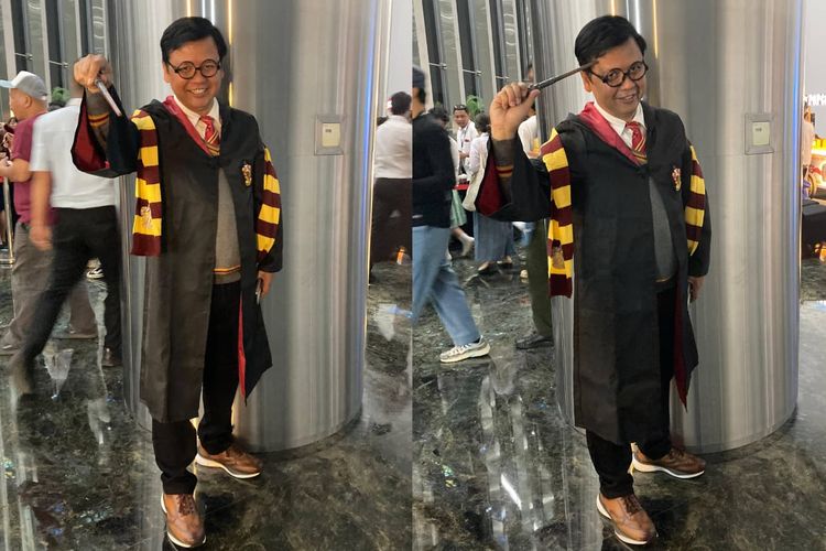 seragam sekolah, Hogwarts, kostum unik, ulang tahun kompas, ulang tahun kompas com, hut kompas com, 9 Outfit Unik Karyawan Kompas.com di HUT Ke-30, Seragam SD hingga Hogwarts