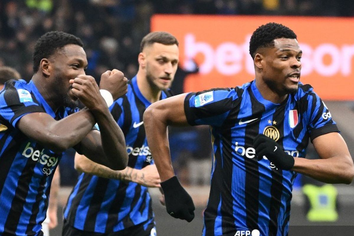 Liga Spanyol, Barcelona, Inter Milan, Denzel Dumfries, Jules Kounde, Manchester City, bursa transfer, Bursa Transfer, Berita Transfer, Berniat Gaet Denzel Dumfries, Barcelona Bisa Lepas Jules Kounde