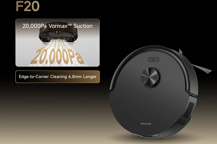 Xiaomi, Robot Vacuum, Modena, Dyson, 5 Robot Vacuum yang Bisa, 1. Xiaomi Robot Vacuum H50 series - Rp 5 juta, 2. Modena RV 3452 ITWA - Rp 2,7 juta, 3. Dyson Spot+Scrub AI - Rp 18,8 juta, 4. Dreame F20 - Rp 3,7 juta, 5. DJI Romo - Rp 14,8 juta