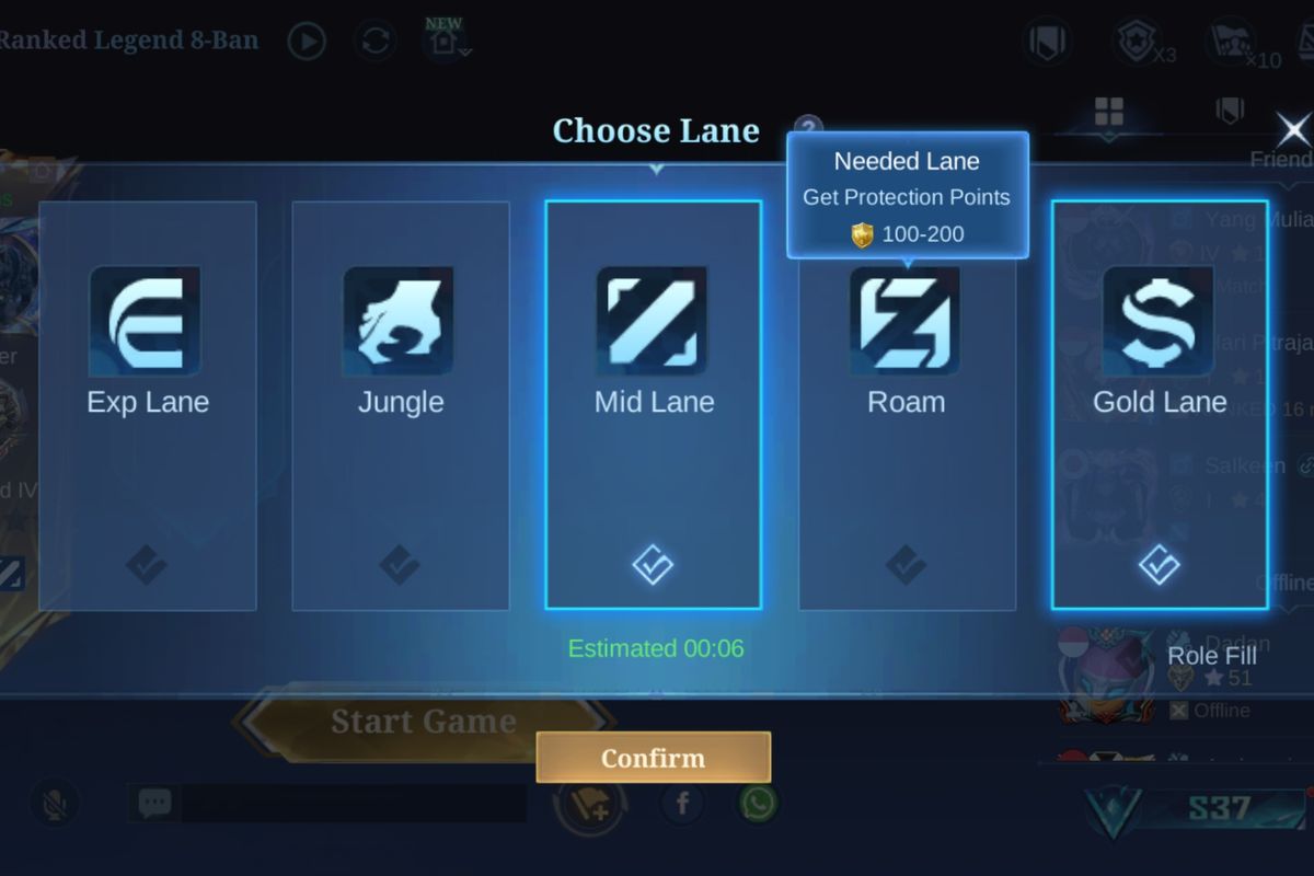 Moonton, Mobile Legends, Lane Matchmaking, Honor of Kings, honor of kings, Moonton Rilis Lane Matchmaking di Mobile Legends, Mirip Fitur Honor of Kings