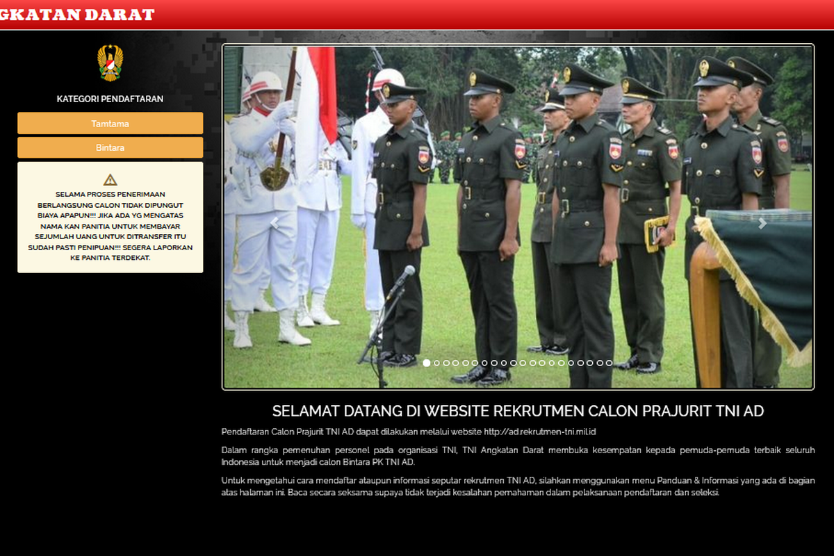 cara daftar tamtama tni ad 2025, syarat masuk TNI AD terbaru, pendaftaran tni ad 2025, Jalur aduan WhatsApp TNI, rekrutmen bintara tni 2025, tinggi badan minimal masuk tni, Seleksi prajurit TNI gratis, Masuk TNI tanpa ordal 2025, 107.000 Orang Daftar TNI AD 2025, KSAD Buka Jalur Aduan WhatsApp, Masuk Tanpa Ordal, KSAD pastikan rekrutmen gratis dan transparan, Jalur aduan WhatsApp untuk cegah KKN, Syarat seleksi TNI AD 2025, Kenapa ini penting?
