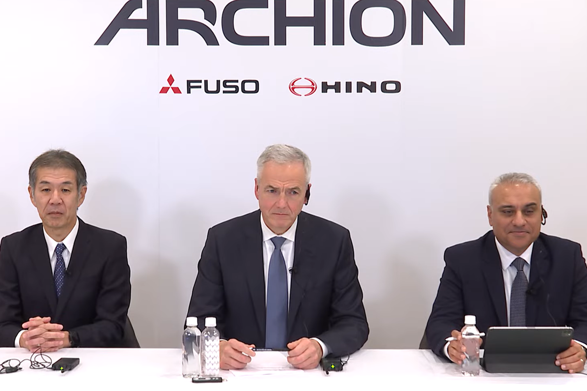 Mitsubishi fuso, Hino Motors, Archion, Kendaraan Tanpa Emisi, Archion: Perusahaan Induk Baru Hino dan Fuso di Tokyo, Konsolidasi Pabrik, Strategi Platform Terpadu, Fokus Teknologi CASE dan Kendaraan Tanpa Emisi, Struktur dan Kepemimpinan Baru, Makna “Archion”