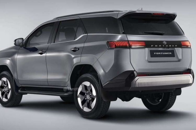 reka gambar, rendering, Fortuner, Toyota, Rendering Wajah dan Desain Toyota Fortuner 2026