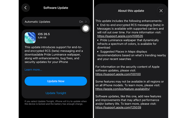 iPadOS, Apple, iPhone, tablet, iPad, Apple Rilis iOS 26.5, SMS iPhone-Android Makin Akur dan Aman