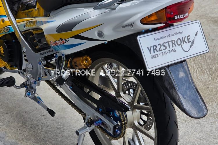 modifikasi, Suzuki satria, satria hiu, suzuki satria hiu, Suzuki Satria R 120, Suzuki Satria Hiu Orisinal Upgrade, Harga Tembus Rp 110 Juta