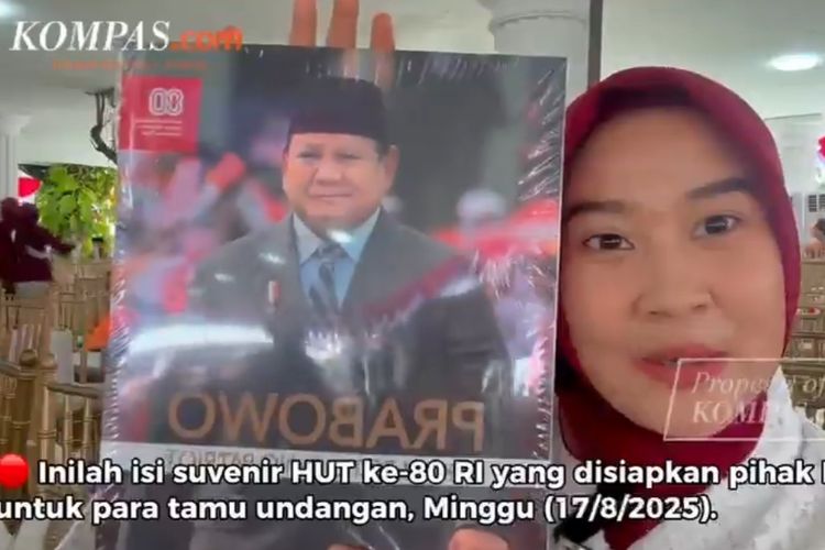 perayaan HUT RI, 17 Agustus 2025, hut ke 80 ri, perayaan HUT ke-80 RI, suvenir hut ke-80 ri, 11 Suvenir Eksklusif dari Istana Merdeka Saat HUT ke-80 RI, Ada Buku Prabowo, 1. Topi “RI-80”, 2. Kaos hitam putih, 3. Tumbler, 4. Pouch kanvas, 5. Kipas batik, 6. Majalah "Peristiwa Sekitar Proklamasi", 7. Handuk kecil, 9. Majalah Kerja Presiden Prabowo, 10. Buku foto “Rekam Jejak Sang Patriot”, 11. Payung