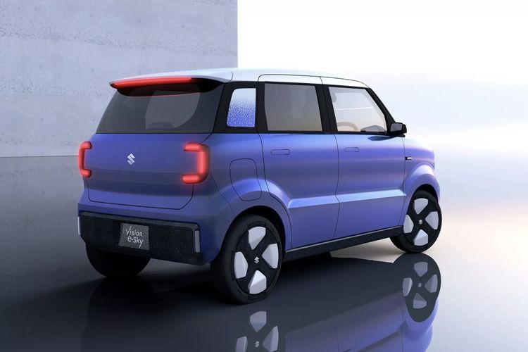 mobil listrik, Suzuki, Mobil listrik mungil, Suzuki e-Sky concept, Suzuki Vision e-Sky: Mobil Listrik Mini di Japan Mobility Show 2025