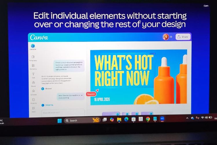 Canva, Canva AI, Canva AI 2.0 Meluncur Bawa 9 Fitur Baru: dari Desain Lewat Suara hingga Konten Otomatis, 2. Orkestrasi agen (Agentic Orchestration), 3. Ingat selera pengguna, 4. Otak-atik obyek, 5. Terhubung ke banyak aplikasi, 6. Bisa perintahkan Canva sesuai jadwal, 7. Bisa riset web, 8. Sesuaikan gaya brand, 9. Dukung impor HTML