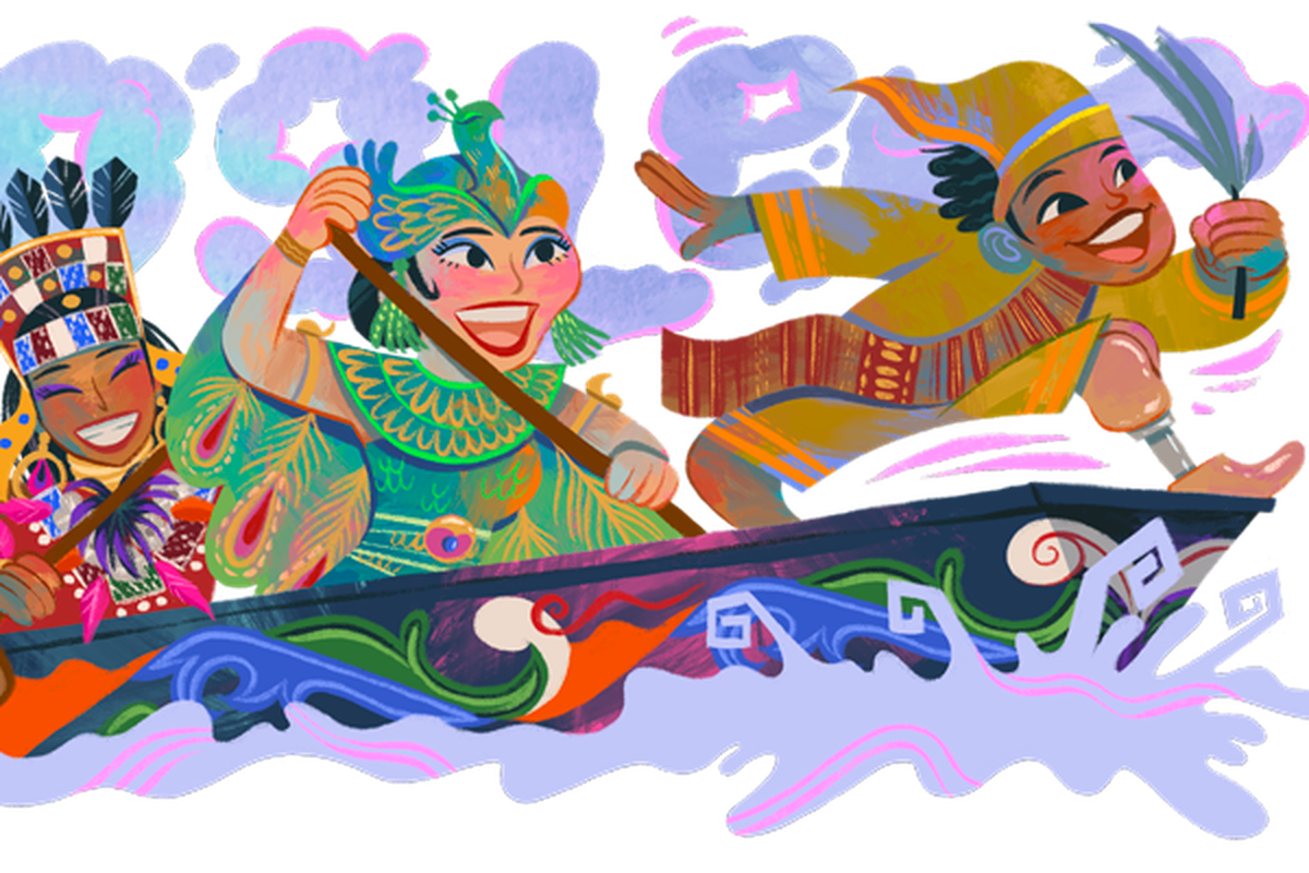 Google, Pacu Jalur, google doodle, google doodle hari ini, hari kemerdekaan indonesia, google doodle hari kemerdekaan indonesia, Indonesia Independence Day, Google Doodle Rayakan Kemerdekaan Indonesia 2025 dengan 
