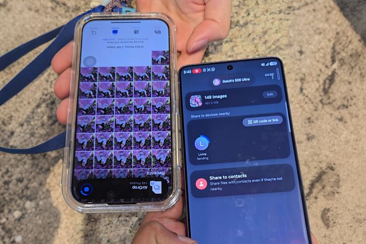 AirDrop, Quick Share, Samsung, Samsung Galaxy S26, Samsung Galaxy S26 Kini Bisa AirDrop Foto dan Video Langsung ke iPhone Tanpa Ribet