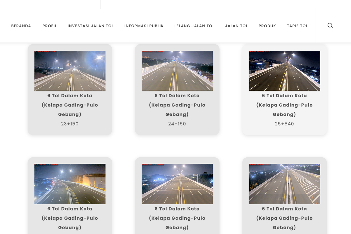 CCTV, CCTV jalan tol, mudik, Cara Mudah Cek CCTV Jalan Tol untuk Pantau Arus Mudik secara Online