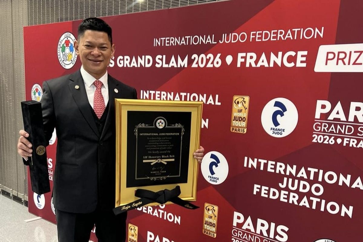 Judo, NOC Indonesia, federasi judo internasional, Ketum KOI Raja Sapta Oktohari Terima Penghargaan Tertinggi dari Federasi Judo Internasional