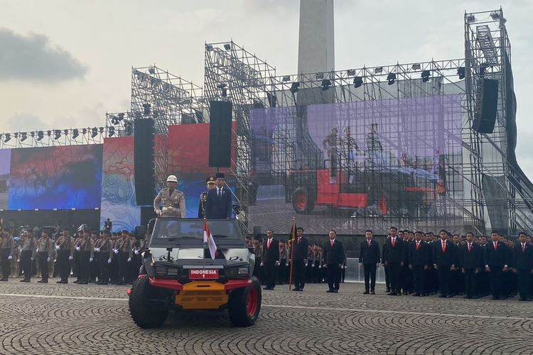 Hari Bhayangkara, kawasan Monas, Polda Metro Jaya, gladi bersih, kepadatan arus lalu lintas, kawasan monas, Kepadatan arus lalu lintas, Hindari Kawasan Monas, Ada Persiapan Peringatan Hari Bhayangkara ke-79