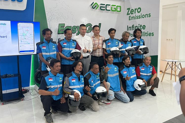 EVMOTO, ojek online, motor listrik, ECGO, EVMoto Tawarkan Layanan Ojek Online Berbasis Motor Listrik