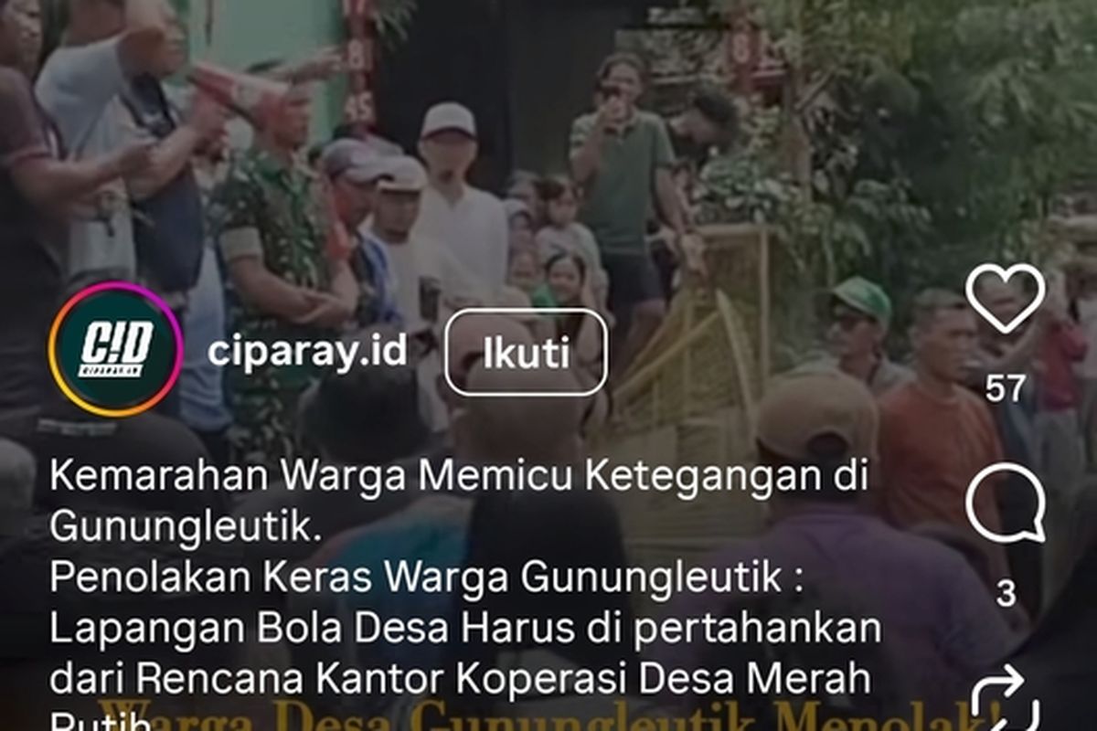 lapangan bola, Ciparay, Koperasi Merah Putih, Lapangan Bola, ciparay, koperasi merah putih, warga demo, Ciparay Bandung, Duduk Perkara Warga Ciparay Bandung Protes Rencana Lapangan Bola Jadi Gerai Koperasi