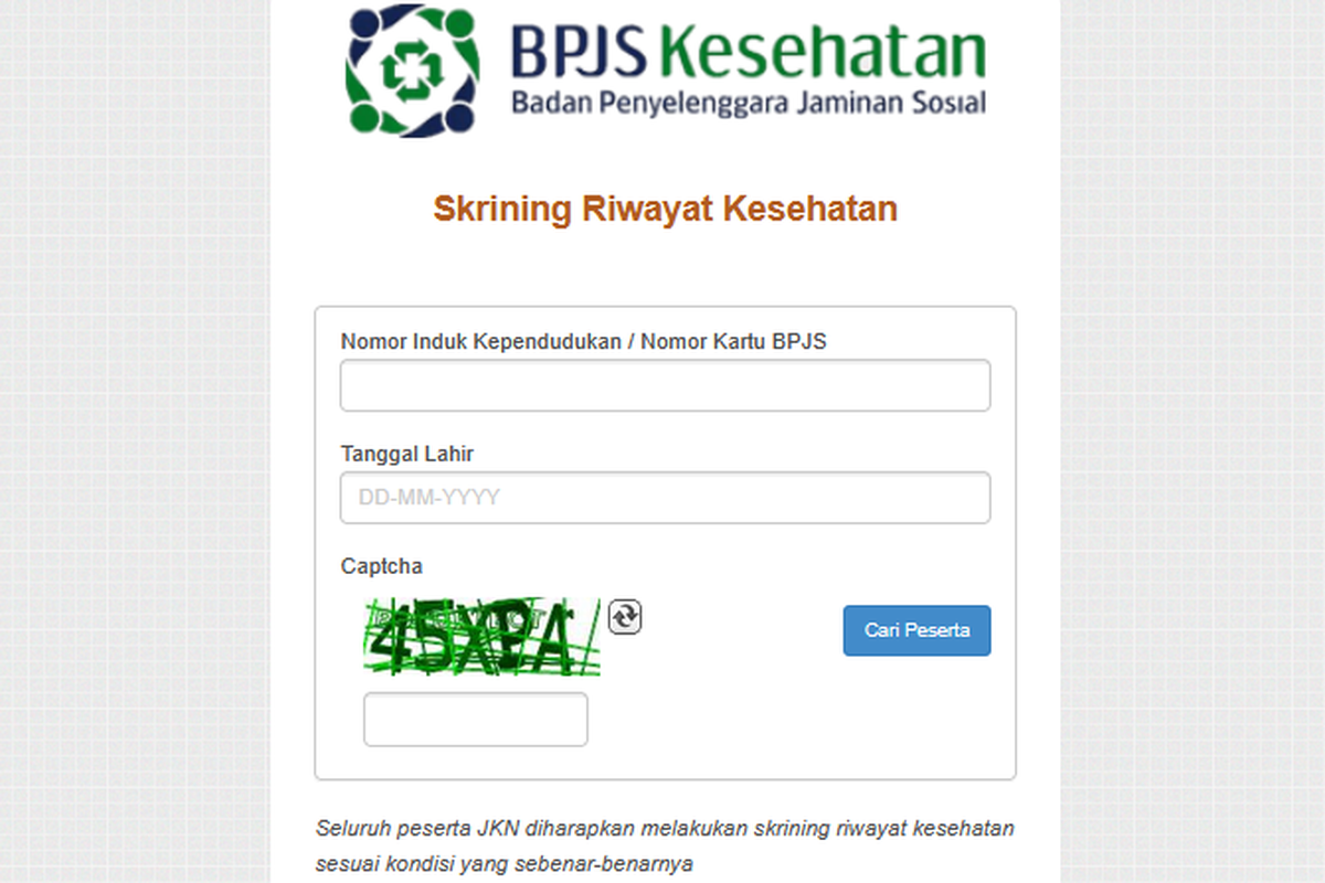 skrining BPJS Kesehatan, cara skrining BPJS Kesehatan, skrining BPJS Kesehatan 2026, Cara Skrining BPJS Kesehatan 2026 Secara Online, Cek Risiko Penyakit dari Rumah