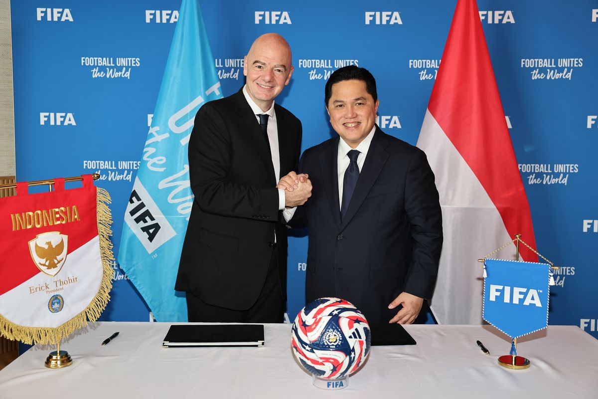 PSSI, Erick Thohir, FIFA, Gianni Infantino, kantor FIFA di Jakarta, Kata Erick Thohir Usai FIFA Jadikan Jakarta Sebagai Pusat Kawasan Asia