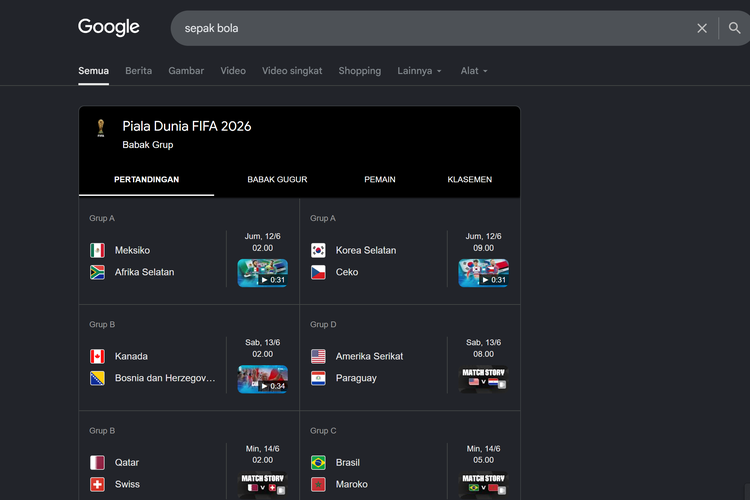 Piala Dunia, Piala Dunia 2026, sepak bola, jadwal Piala Dunia, jadwal Piala Dunia 2026, jadwal pertandingan, Aplikasi, Jadwal Piala Dunia 2026 Lengkap Bisa Dicek di Situs dan Aplikasi Ini, 1. Situs resmi FIFA, 2. Google Search, 3. Aplikasi Folaplay, 4. Aplikasi Apple Sports
