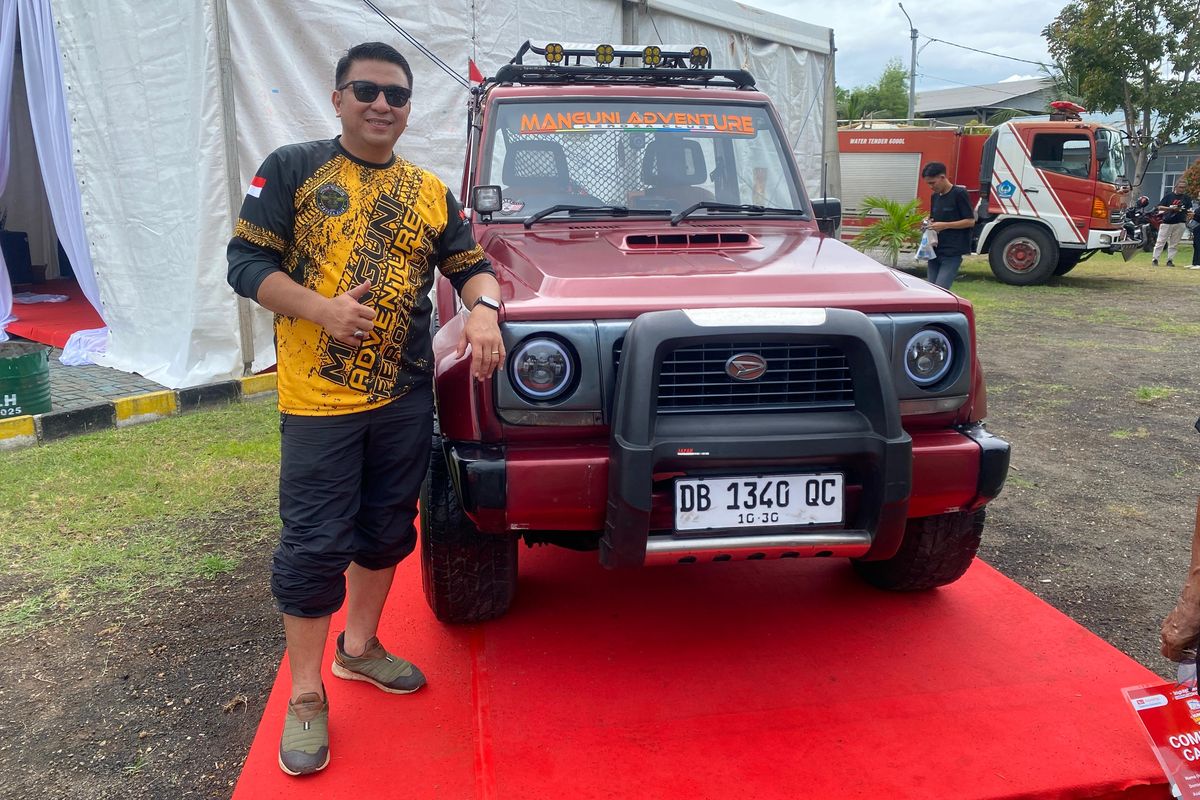 Daihatsu Feroza, modifikasi, Daihatsu Kumpul Sahabat Bitung, Feroza Lawas Tampil Fungsional di Daihatsu Kumpul Sahabat Bitung 2025