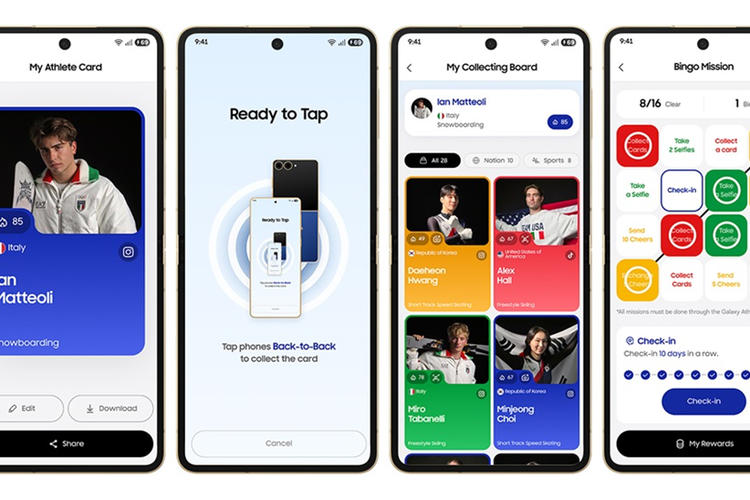 Samsung, Ponsel lipat, Samsung Bekali Atlet Olimpiade dengan Ponsel Lipat Emas Galaxy Z Flip 7 Milano Cortina 2026