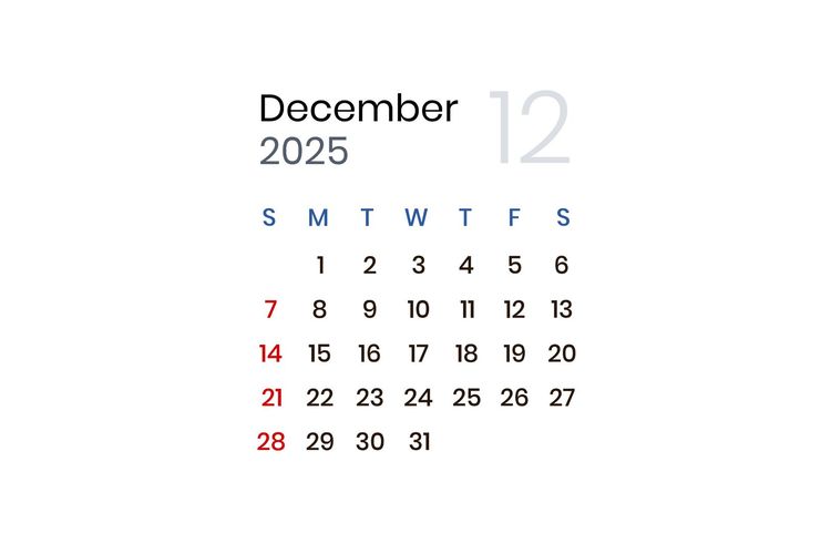 kalender, libur sekolah, jadwal libur sekolah, Jadwal libur sekolah, kalender libur 2025, kalender desember 2025, Kalender Libur Sekolah Desember 2025, Natal dan Libur Semester Berdekatan
