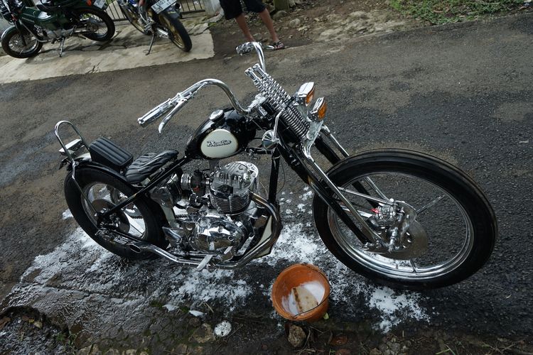 modifikasi, Chopper, motor Chopper, Honda Phantom, Honda Phantom Chopper, Minimalis dan Fungsional