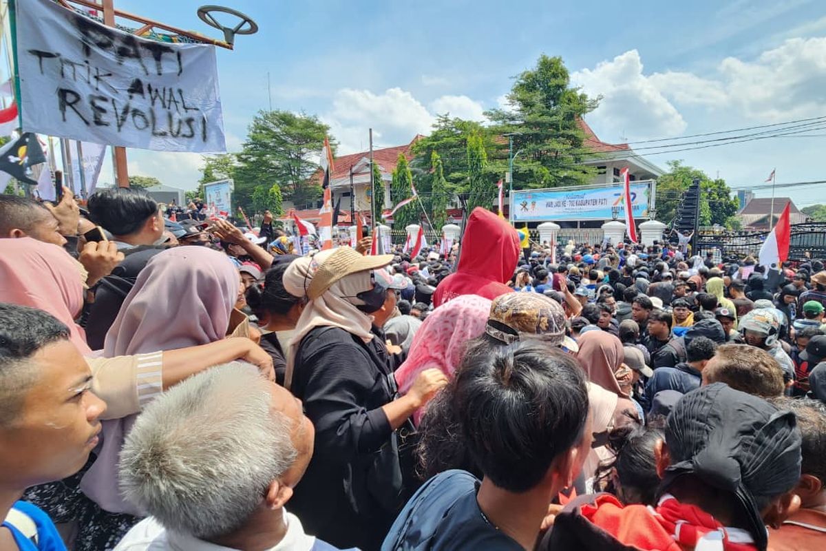 Pati, polda jateng, LBH Semarang, demo pati, demo 13 agustus pati, pati melawan, Demo Pati, Penangkapan 22 Demonstran, dan Bukti Kekuatan Rakyat