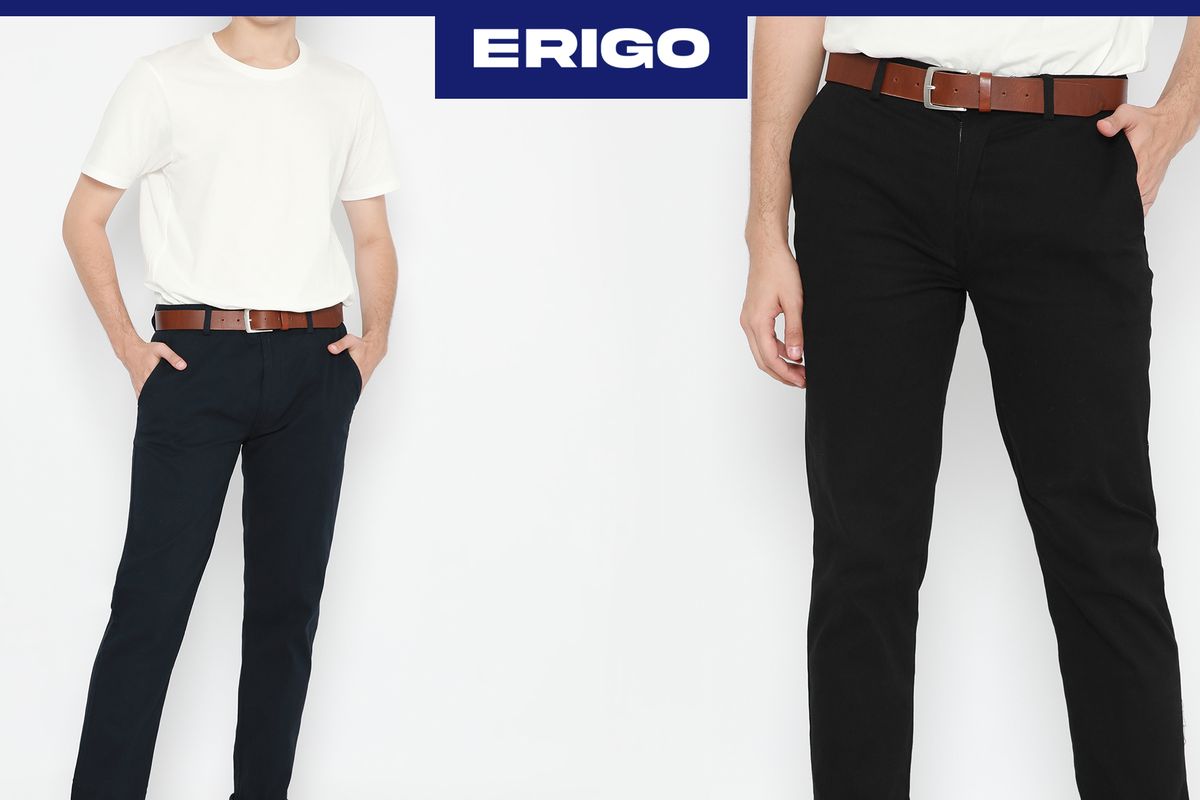 Erigo, fashion item, chino celana, celana chino, Celana Chino, Evolusi Gaya dari Medan Perang hingga Jalanan Kota
