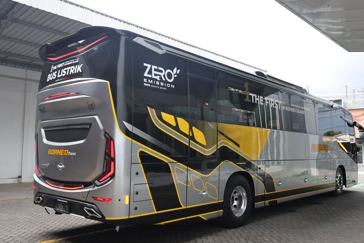 bus listrik, PO Borneo Trans, Karoseri Tentrem, Avante H7, bus listrik AKAP, Bus Listrik PO Borneo Trans Buatan Tentrem, Mewah dan Senyap