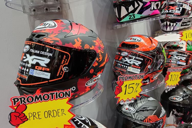 MotoGP, pebalap MotoGP, IMHAX 2025, Helm MotoGP, pebalap motogp, Helm Pebalap MotoGP di IMHAX 2025, mulai Rp 7 Jutaan