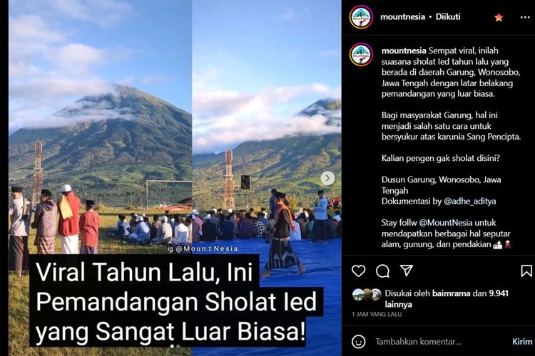 Idul Adha, shalat Idul Adha, idul adha, Shalat Idul Adha, shalat idul adha 2025, Shalat idul adha di garung, Shalat Idul Adha di Garung Wonosobo, Harmoni Ibadah dan Keindahan Alam