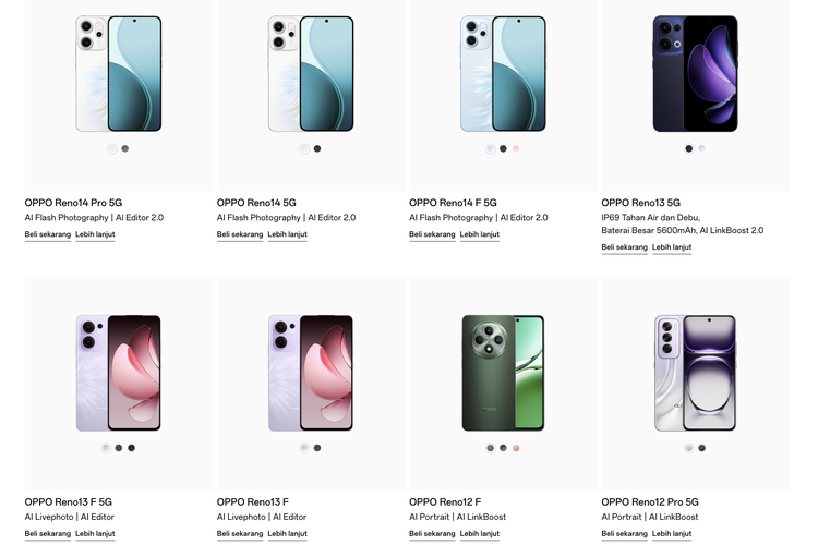 Daftar Harga iPhone, Samsung, dan OPPO Hari Ini 14 Desember 2025