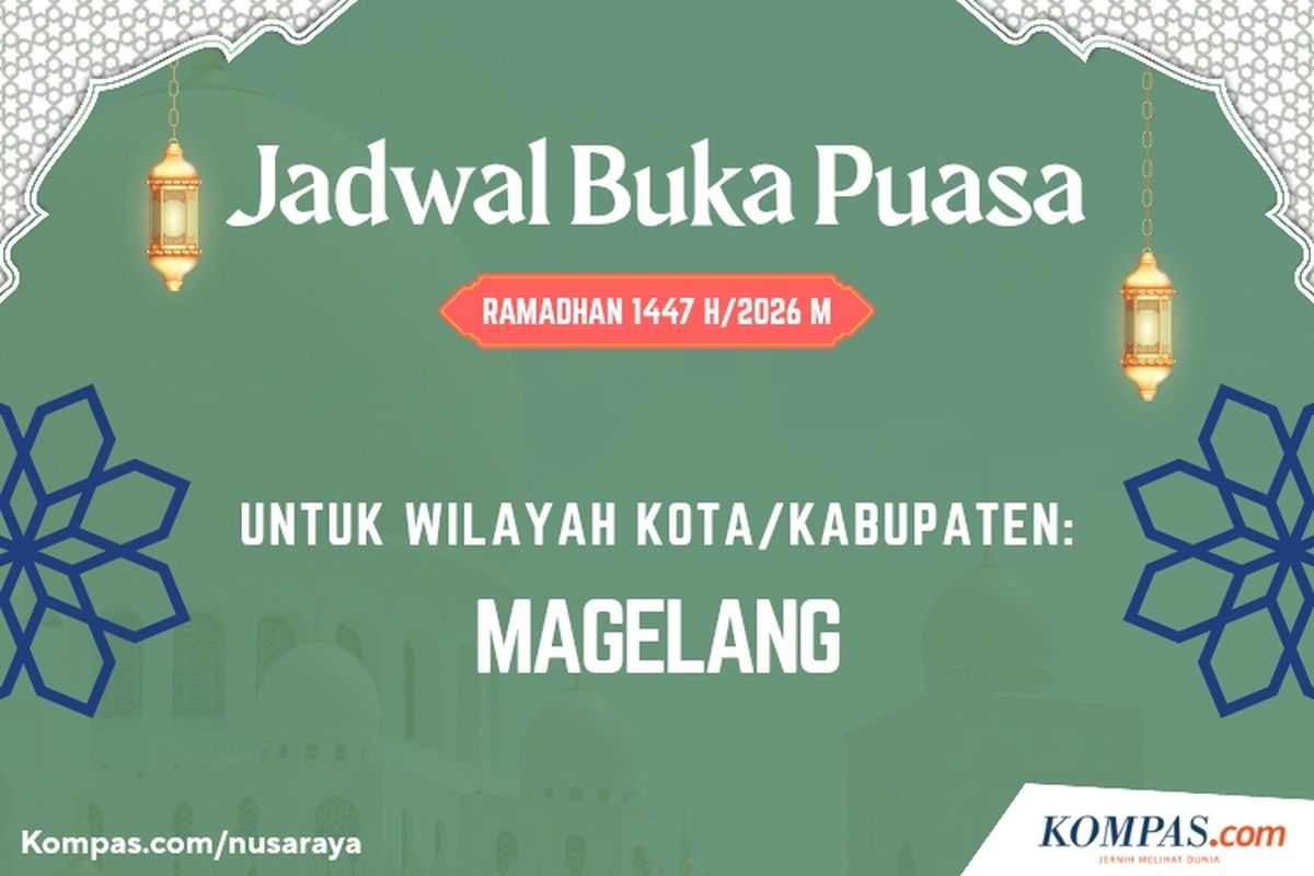 Magelang, jadwal imsakiyah Magelang, Jadwal Buka Puasa Kota Magelang Hari Ini 20 Februari 2026