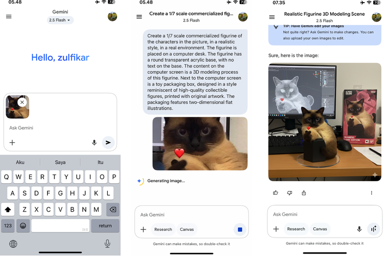 action figure, miniatur, Cara membuat miniatur, Cara membuat Action Figure, Prompt miniatur, Prompt Action Figure, Gemini AI miniatur, Viral Miniatur AI dari Foto di Medsos, Ini Cara Membuatnya via Gemini