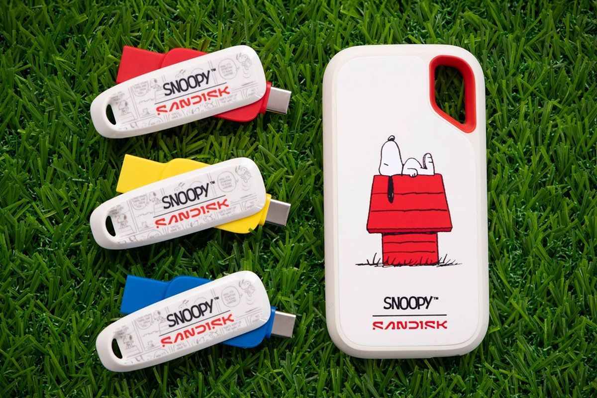 flashdisk, Sandisk, snoopy, SanDisk Rilis SSD dan Phone Drive Edisi Snoopy di Indonesia, Ini Harganya