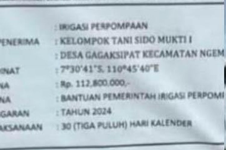 viral, irigasi, Dinas Pertanian, Dinas Pertanian Boyolali, Viral Bangunan Mirip Toilet di Boyolali Telan Anggaran Rp 112 Juta, Dinas Beri Penjelasan
