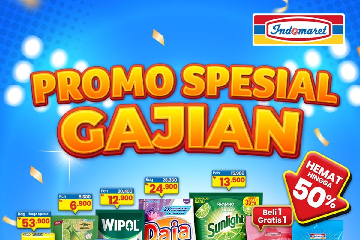 Indomaret, promo Indomaret, Promo Indomaret Hari Ini 4 Februari 2026, Diskon hingga 50 Persen Produk Kebutuhan Harian, 1. Double Date 2.2 (hari ini terakhir), 2. Paling Murah (3-4 Februari), 3. Promo Spesial Gajian , 4. Beli Banyak Lebih Hemat (hari ini terakhir), 5. Paling Murah (hari ini terakhir), 6. Hemat Minggu Ini (hari ini terakhir), 7. Harga Spesial (hingga 9 Februari)