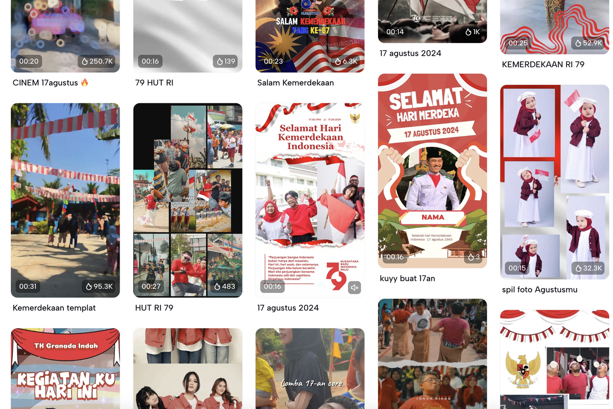 kemerdekaan, CapCut, HUT RI ke-80, cara buat video tema kemerdekaan, Cara Buat Video Tema HUT ke-80 RI pakai Template CapCut, Mudah dan Praktis
