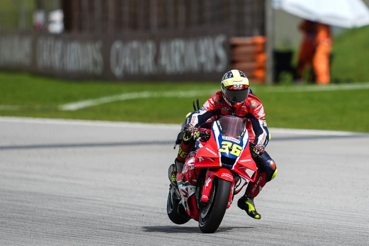 MotoGP, Joan Mir, Honda HRC Castrol, MotoGP Malaysia 2025, Joan Mir Antar Honda kembali ke Jalur Podium MotoGP