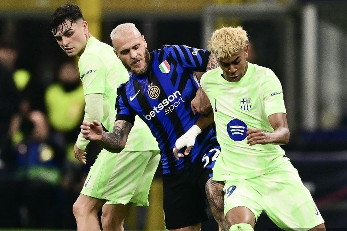 Inter Milan, Barcelona, Liga Champions, Hasil Liga Champions, Inter Milan vs Barcelona, hasil semifinal Liga Champions, hasil inter vs barcelona, hasil Inter Milan vs Barcelona, Live Inter Milan Vs Barcelona: Frattesi Bawa Nerazzurri Unggul 4-3