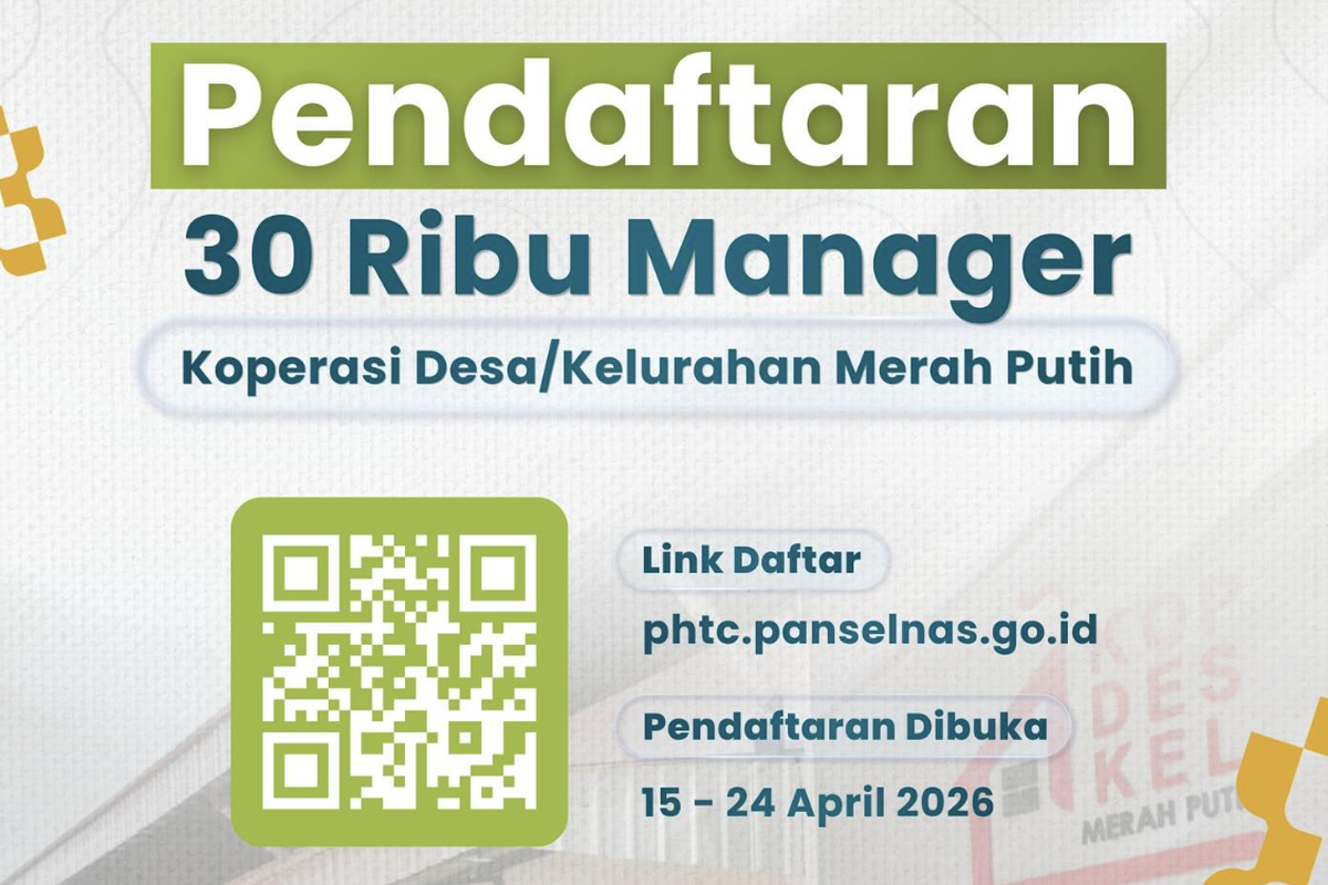 Rekrutmen 30.000 Manajer Kopdeskel Merah Putih Dibuka: Ini Cara Daftar dan Syarat Lengkapnya