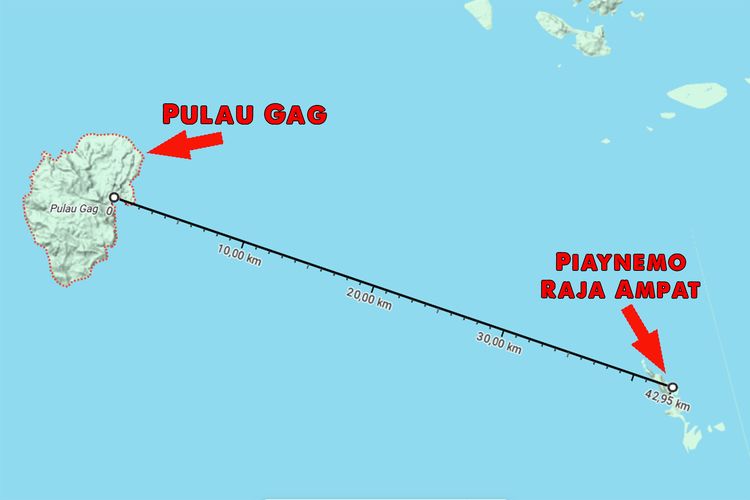Raja Ampat, Pulau Gag, pulau gag nikel, Pulau Gag Raja Ampat, Letak dan Jarak Pulau Gag yang Jadi Tambang Nikel dari Ikon Wisata Raja Ampat
