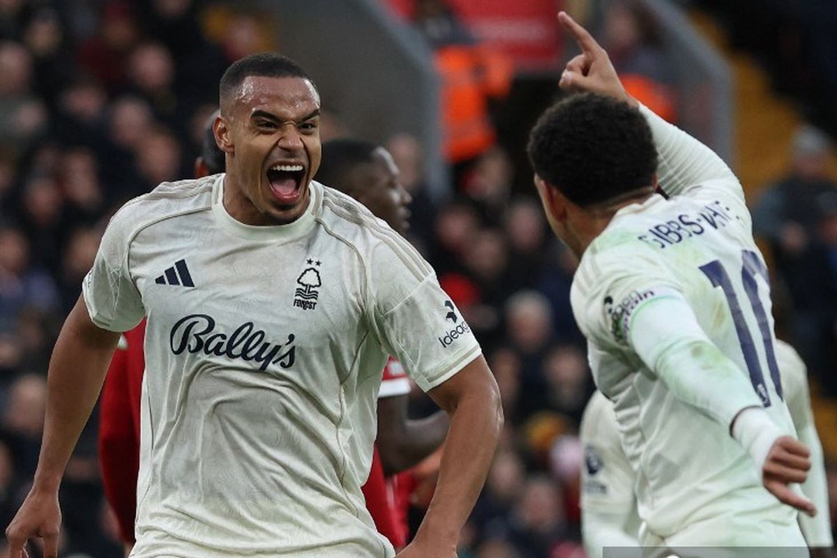 Liverpool, Sean Dyche, Nottingham Forest, Murillo, Morgan Gibbs-White, Arne Slot, Liga Inggris, klasemen Liga Inggris, Klasemen Liga Inggris, hasil Nottingham vs Liverpool, Hasil Liverpool Vs Nottingham 0-3: The Reds Remuk di Anfield, Telan 6 Kekalahan