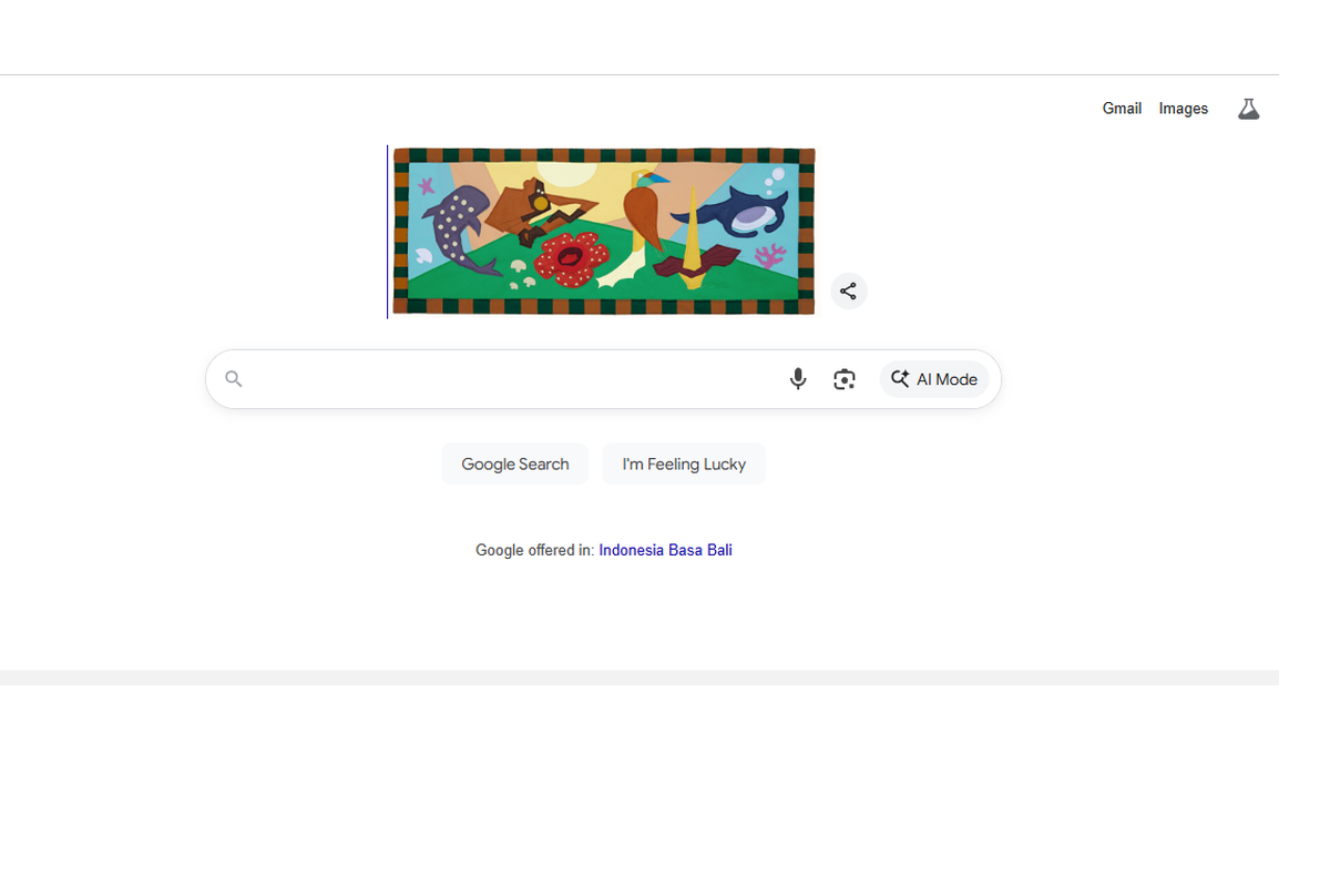Google, Doodle, doodle, Hari Cinta Puspa dan Satwa Nasional, Hari Cinta Puspa dan Satwa Nasional 2025, Google Doodle Rayakan Hari Cinta Puspa dan Satwa Nasional 5 November