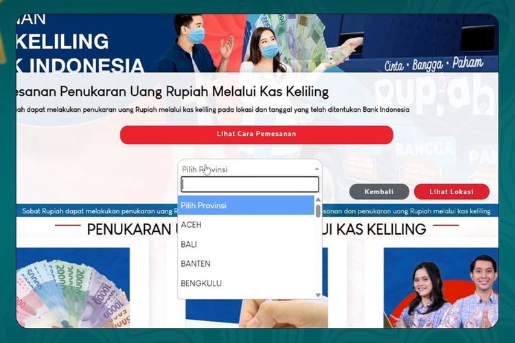 jadwal penukaran uang baru, Jadwal Penukaran Uang Baru 2026 untuk Wilayah Sumatera, Catat Lokasinya