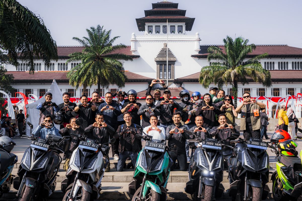 Motor Listrik, Komunitas motor listrik, ALVA, Alva Owners Club, Alva Ajak Komunitas di 5 Kota Rayakan Ulang Tahun ke-3