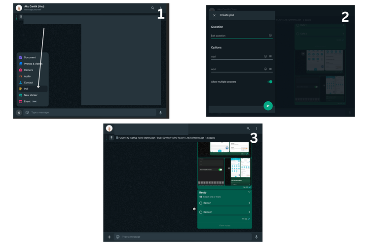 WhatsApp, whatsapp, fitur polling, polling whatsapp, cara buat polling whatsapp, Cara Buat Polling atau Voting di Grup WhatsApp